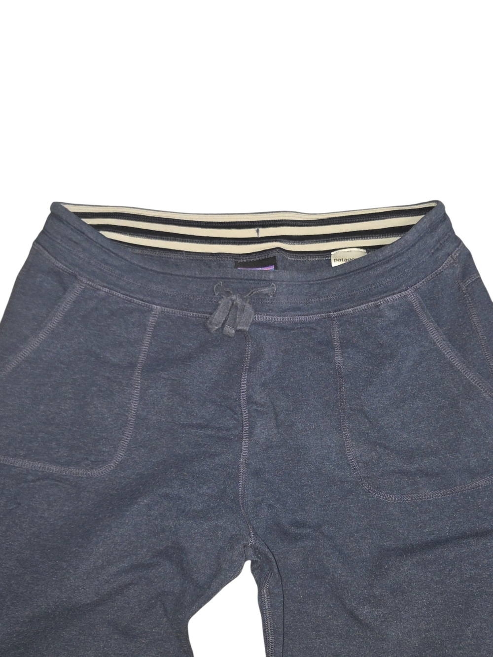Patagonia Womens Ahnya joggers Navy Blue organic cotton M drawstring sp17 - Picture 2 of 7